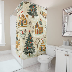 Gingerbread Brown Christmas Village Beige