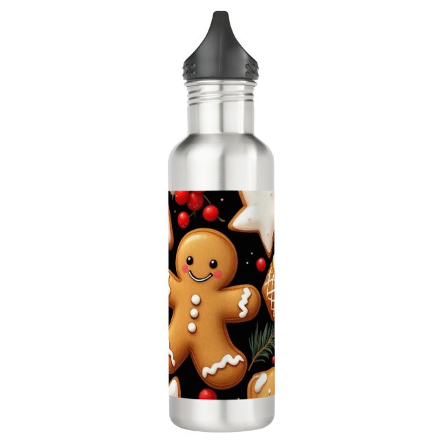Gingerbread Buddies 710 Ml Water Bottle (Left)