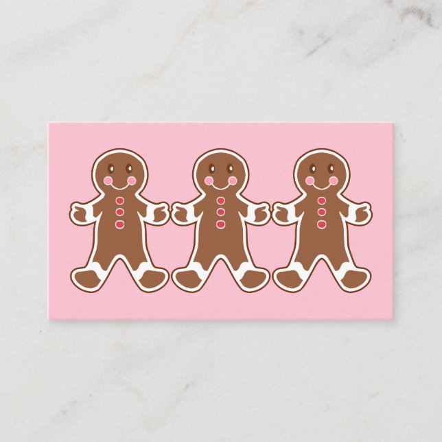 Gingerbread Business Cards (Front)