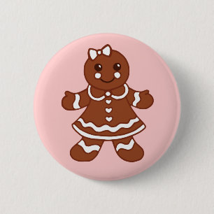 Gingerbread Button