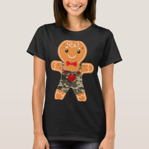 Gingerbread Camo Halloween Costumes Men Camouflage T-Shirt