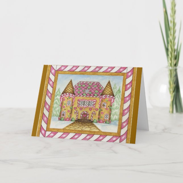 Gingerbread Castle Card (Front)