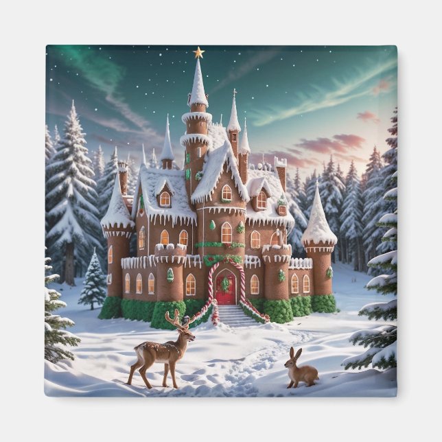 Gingerbread Castle from the Christmas Forest Magnet (Front)