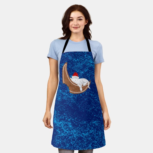 Gingerbread Cat Apron (Worn)