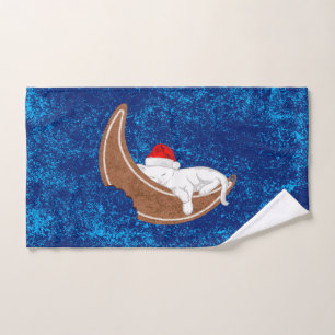 Gingerbread Cat Hand Towel