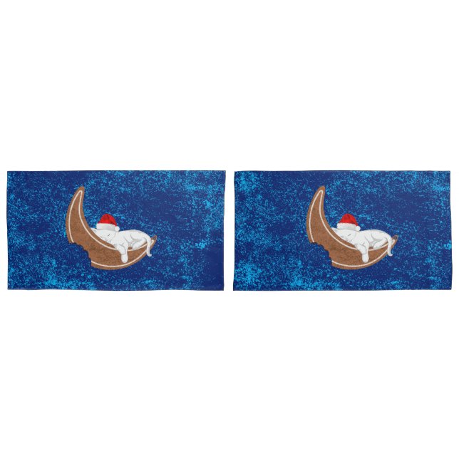 Gingerbread Cat Pillowcase (Front-Set)