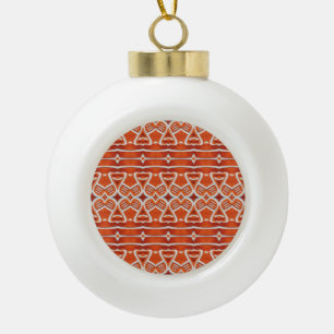 GINGERBREAD Ceramic Ball Ornament