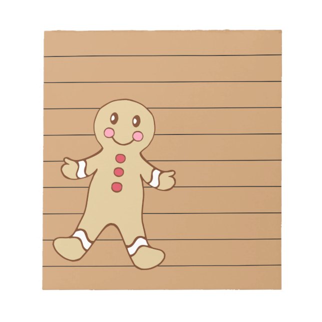 Gingerbread Chocolate Notepad (Front)