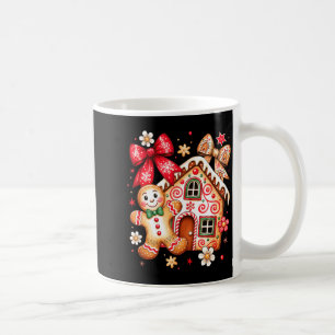 Gingerbread Christmas Bow Christmas House Retro Co Coffee Mug