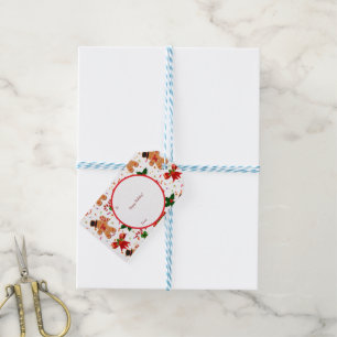Gingerbread Christmas Candy Ribbon Gift Tags