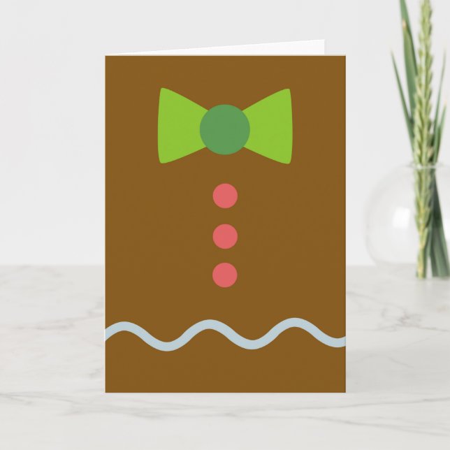 Gingerbread Christmas card (Front)