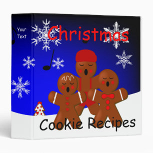 Gingerbread Christmas Carolers Recipe Binder
