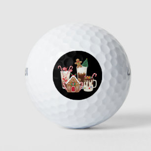 Gingerbread Christmas Coffee Lover Gift Xmas  Golf Balls