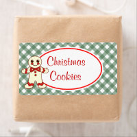 Gingerbread Christmas Cookies Labels