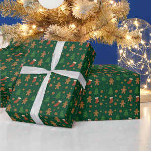 Gingerbread Christmas Fun Wrapping Paper