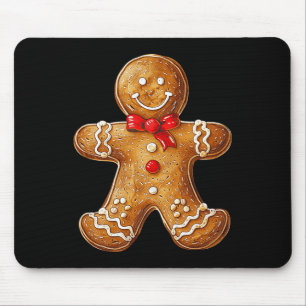 Gingerbread Christmas Graphic X-mas Family Gingerb Mouse Pad