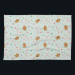 Gingerbread Christmas Kitchen Towel<br><div class="desc">This kitchen towel features an adorable gingerbread pattern for a fun and festive holiday look.</div>