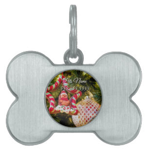 Gingerbread Christmas Ornament Pet Tag