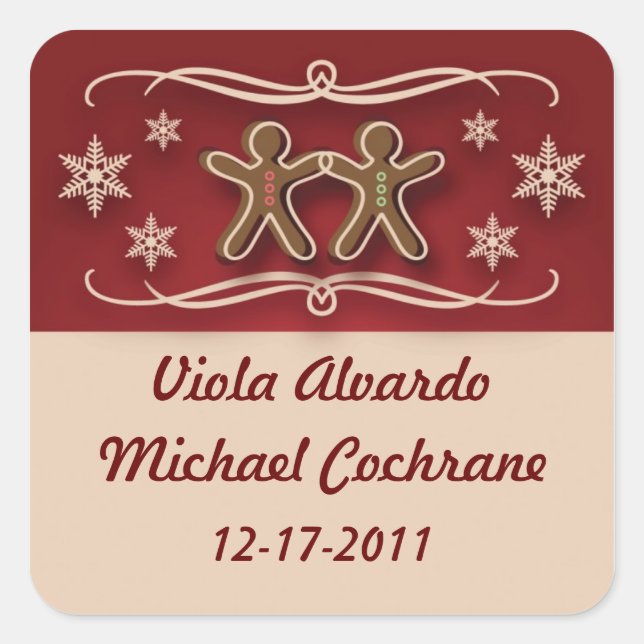 Gingerbread Christmas Stickers (Front)