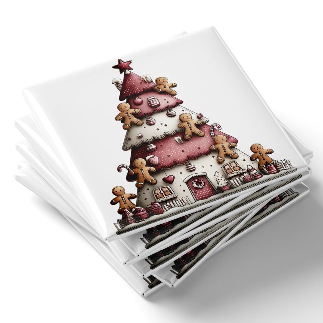 Gingerbread Christmas Tree | Christmas Magnet (Gingerbread Christmas Tree | Christmas Magnet by PiggyPrint Sticker. by PiggyPrint Sticker. )