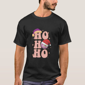 Gingerbread Christmas Tree Santa Hat Funny Family  T-Shirt
