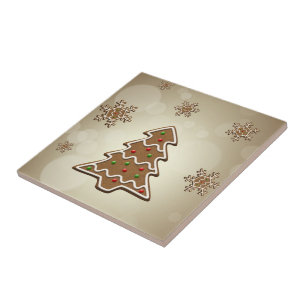 Gingerbread Christmas Tree Tile