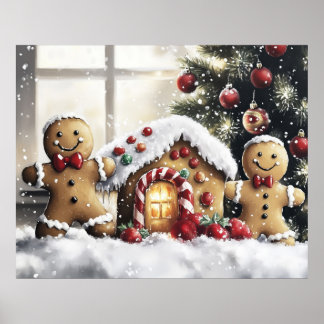 Gingerbread Christmas Wall Art