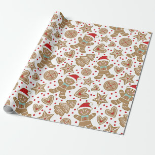 Gingerbread Christmas Wrapping Paper