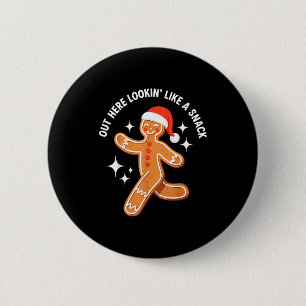 Gingerbread Christmas Xmas Couple Hot Girlfriend - 2 Inch Round Button