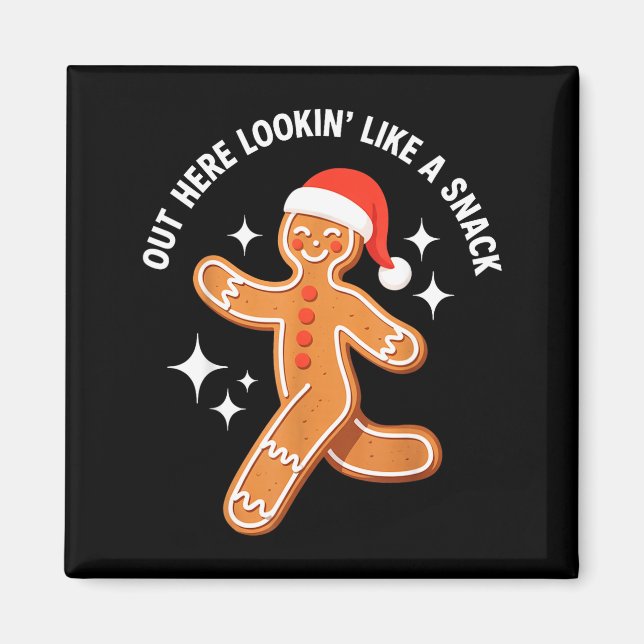 Gingerbread Christmas Xmas Couple Hot Girlfriend - Magnet (Front)