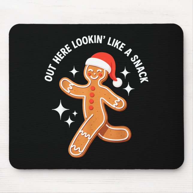 Gingerbread Christmas Xmas Couple Hot Girlfriend - Mouse Pad (Front)