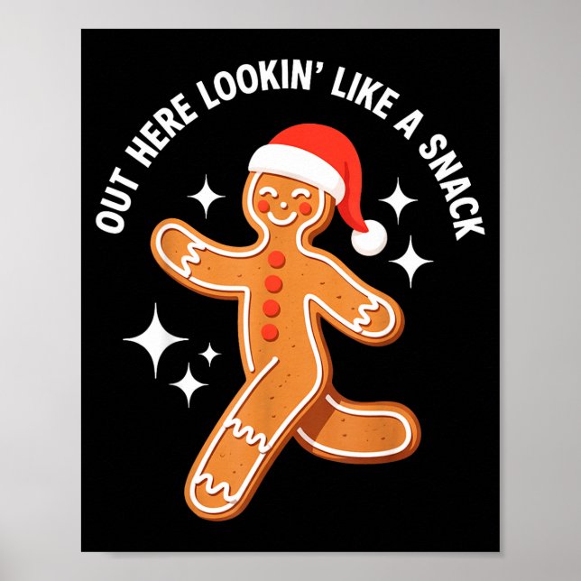 Gingerbread Christmas Xmas Couple Hot Girlfriend - Poster (Front)