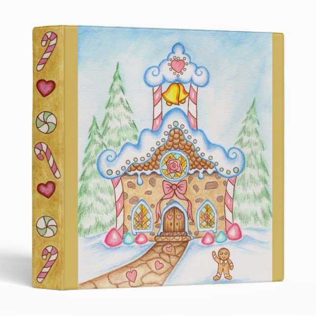Gingerbread Church Binder (Front/Spine)
