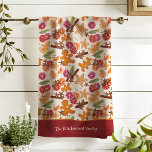 Gingerbread Citrus Spice Christmas Add Family Name Kitchen Towel<br><div class="desc">This sweet design was created using my Scandinavian inspired cookies shaped like a gingerbread man, a Christmas tree, and a star surrounded by citrus, dried spices, greenery, and berries that evoke the feel of a warm cottage kitchen at grandma's filled with the scents of holiday baking! . Find more coordinating...</div>