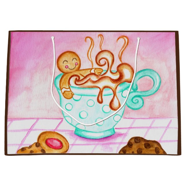 Gingerbread Coffee Gift Bag (Front)