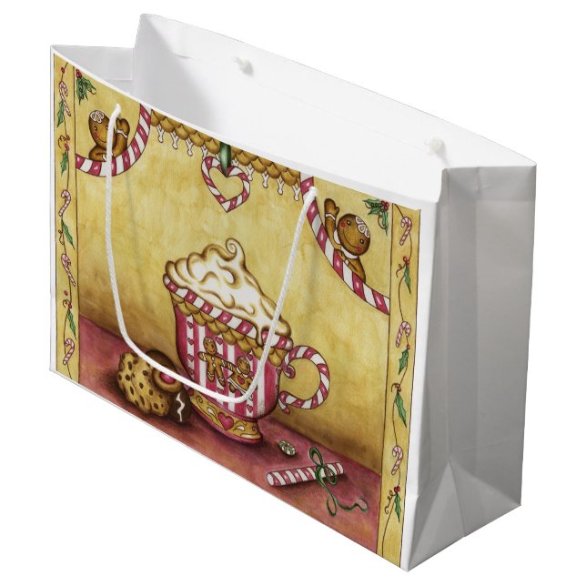Gingerbread Coffee Gift Bag (Front Angled)
