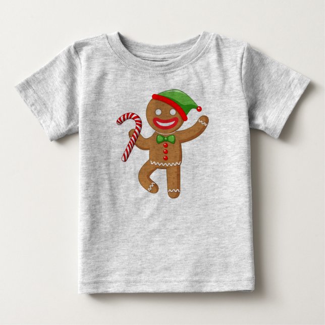 Gingerbread Cookie Baby T-Shirt (Front)