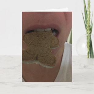 gingerbread cookie card