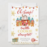 Gingerbread cookie Christmas Birthday Invitation<br><div class="desc">Christmas Gingerbread cookies Birthday Invitation

Cutest invitation to celebrate your kids birthday. Invite people to your party with this amazing design. Cute birthday invitation is such a great combination for kids birthday!</div>