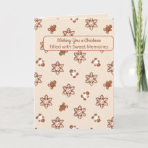 Gingerbread Cookie Christmas Card