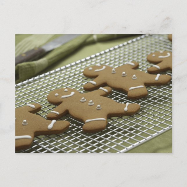 Gingerbread Cookie Christmas Cards and Stickers (Front)