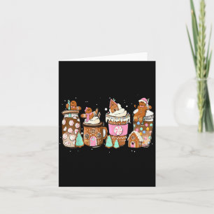 Gingerbread Cookie Christmas Coffee C Latte Drink Card