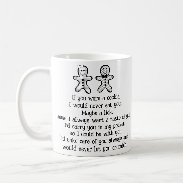 Gingerbread Cookie Couple Love Mug (Left)