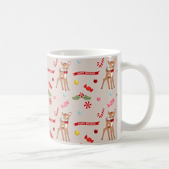 Gingerbread cookie deer Holiday MUG (Right)