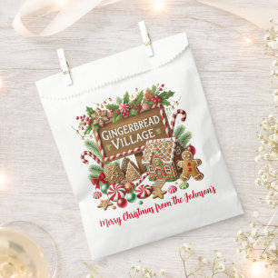 Gingerbread Cookie Favour Bag
