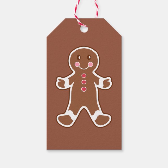 Gingerbread Cookie Gift Tags (Front)