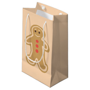 Gingerbread Cookie Light Cream Glossy Gift Bag