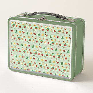 Gingerbread Cookie Metal Lunch Box