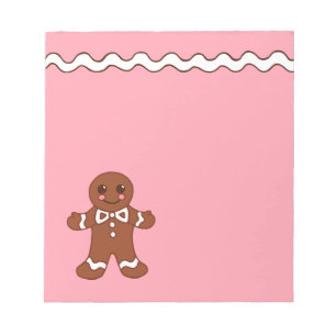 Gingerbread Cookie Notepad 
