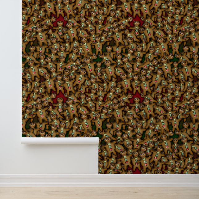Gingerbread Cookie Pattern Wallpaper (Application)